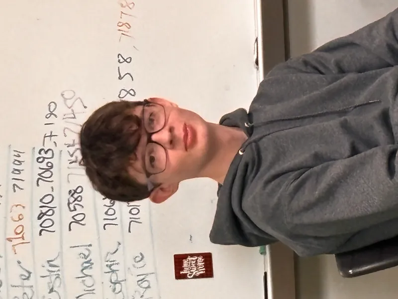 Jeremy Hayes in class
